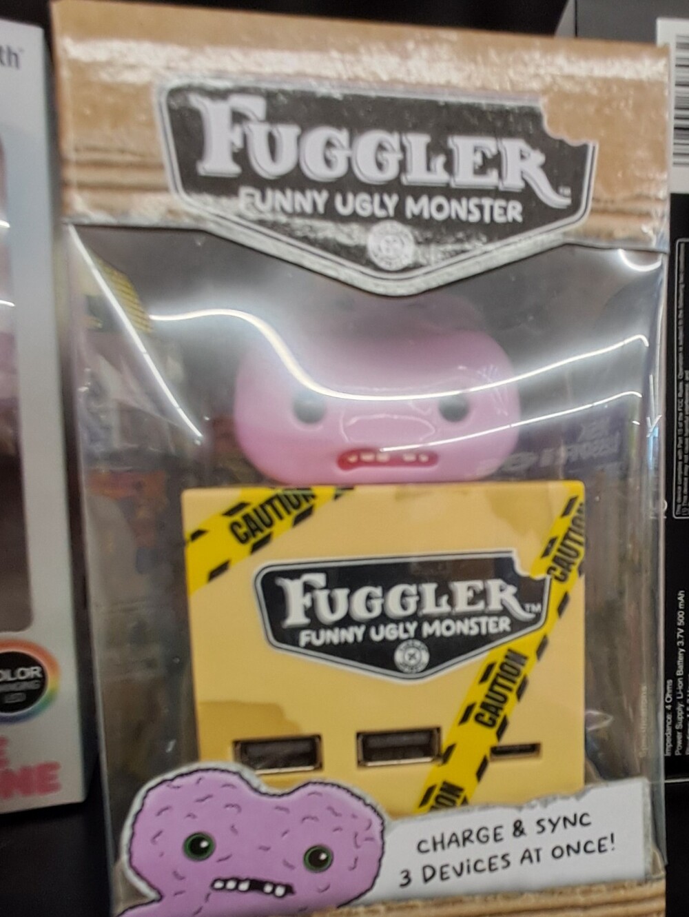 Fuggler Pink 3-Port USB Charger & Sync Hub